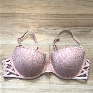 VS Pink Date Push Up Balconette Bra